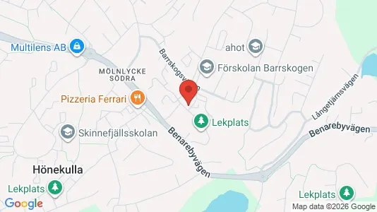 Lägenheter att hyra i Härryda - kort over placeringen