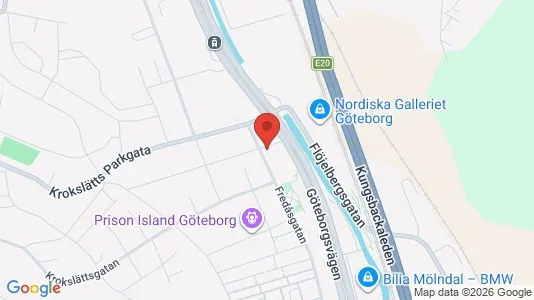 Lägenheter att hyra i Mölndal - kort over placeringen