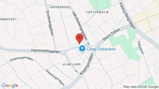 Lägenheter att hyra i Västerås - kort over placeringen