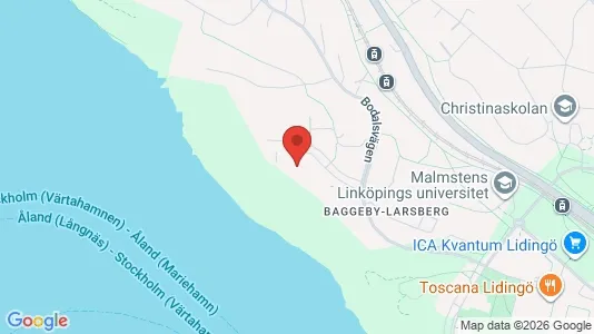 Lägenheter att hyra i Lidingö - kort over placeringen