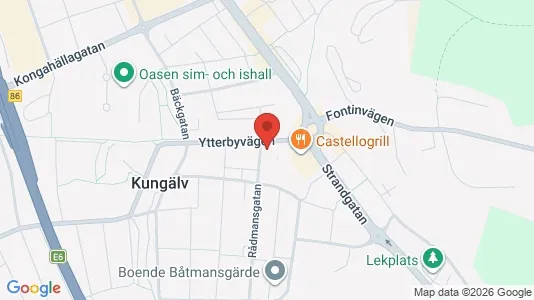 Lägenheter att hyra i Kungälv - kort over placeringen