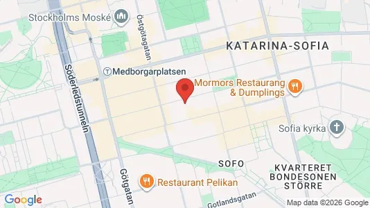 Lägenheter att hyra i Södermalm - kort over placeringen