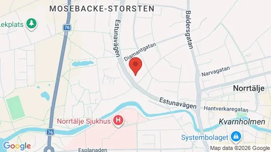 Lägenheter att hyra i Norrtälje - kort over placeringen