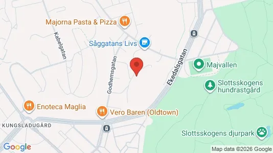 Lägenheter att hyra i Majorna-Linné - kort over placeringen