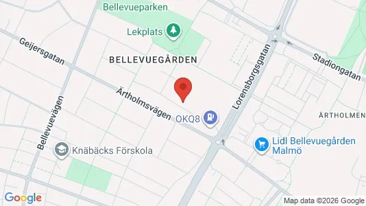 Lägenheter att hyra i Malmö Centrum - kort over placeringen