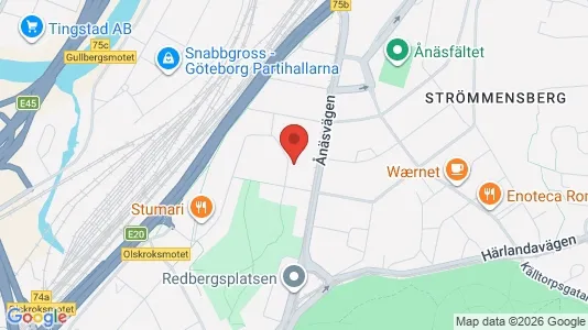 Lägenheter att hyra i Örgryte-Härlanda - kort over placeringen