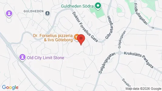 Lägenheter att hyra i Göteborg Centrum - kort over placeringen