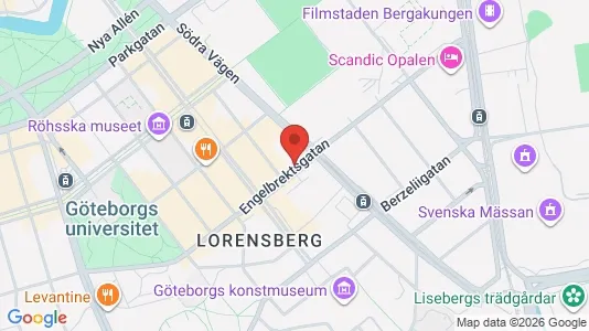 Lägenheter att hyra i Göteborg Centrum - kort over placeringen