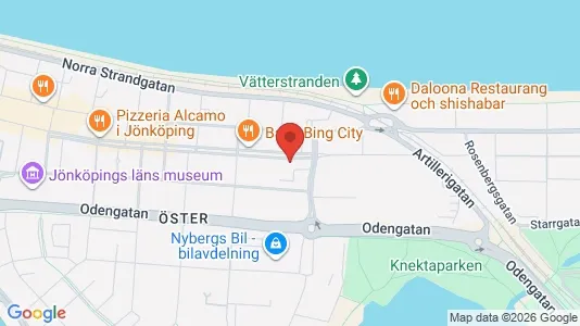 Lägenheter att hyra i Jönköping - kort over placeringen