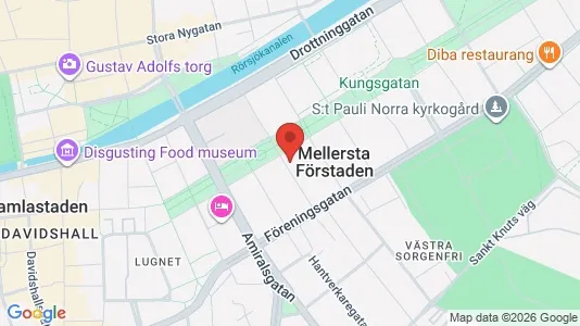 Lägenheter att hyra i Malmö Centrum - kort over placeringen