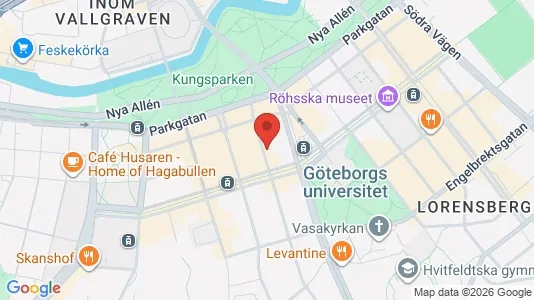 Lägenheter att hyra i Göteborg Centrum - kort over placeringen