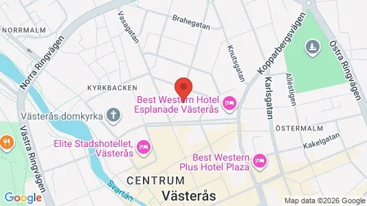 Lägenheter att hyra i Västerås - kort over placeringen