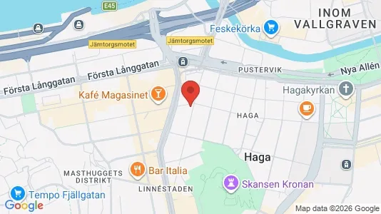 Lägenheter att hyra i Göteborg Centrum - kort over placeringen