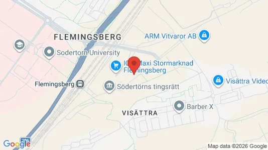Lägenheter att hyra i Huddinge - kort over placeringen