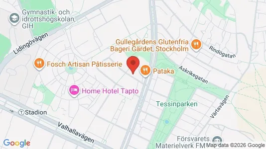 Lägenheter att hyra i Gärdet/Djurgården - kort over placeringen