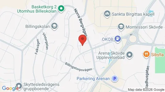 Lägenheter att hyra i Skövde - kort over placeringen