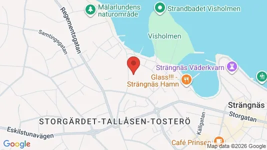 Lägenheter att hyra i Strängnäs - kort over placeringen