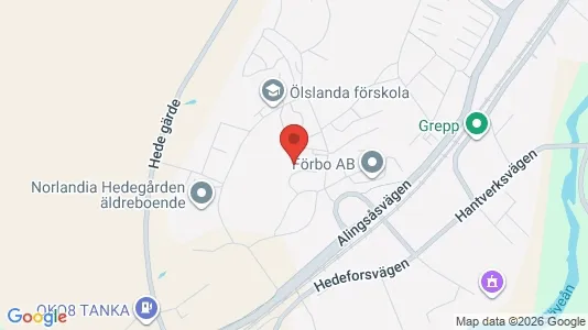 Lägenheter att hyra i Lerum - kort over placeringen