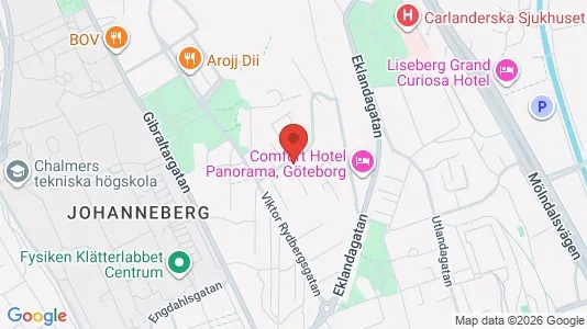 Lägenheter att hyra i Johanneberg - kort over placeringen
