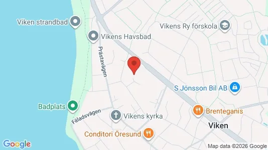 Lägenheter till salu i Höganäs - kort over placeringen