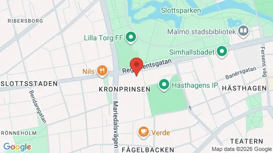 Lägenheter att hyra i Malmö Centrum - kort over placeringen