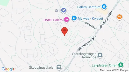 Lägenheter att hyra i Salem - kort over placeringen