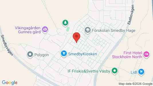 Lägenheter att hyra i Upplands Väsby - kort over placeringen