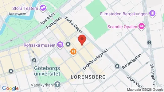 Lägenheter att hyra i Göteborg Centrum - kort over placeringen
