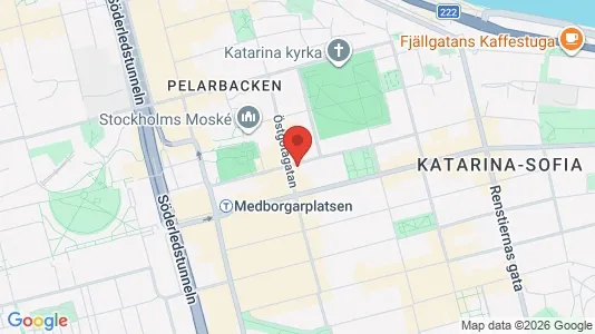 Lägenheter att hyra i Södermalm - kort over placeringen
