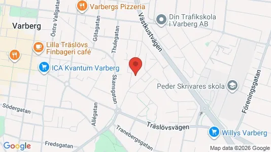 Lägenheter att hyra i Varberg - kort over placeringen