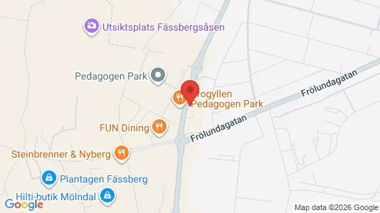 Lägenheter att hyra i Mölndal - kort over placeringen