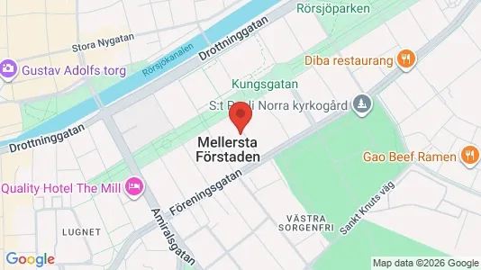 Lägenheter att hyra i Malmö Centrum - kort over placeringen