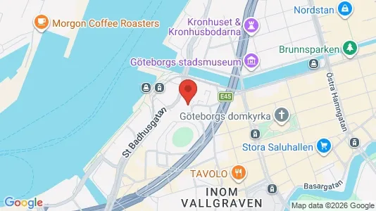 Lägenheter att hyra i Göteborg Centrum - kort over placeringen