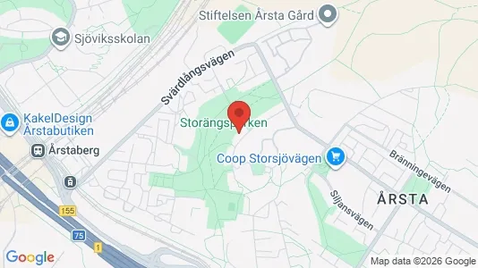 Lägenheter att hyra i Hammarbyhamnen - kort over placeringen