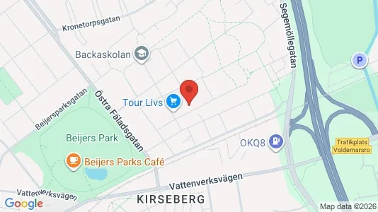 Lägenheter att hyra i Malmö Centrum - kort over placeringen
