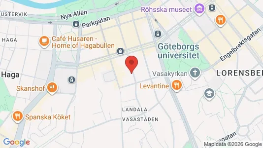 Lägenheter att hyra i Göteborg Centrum - kort over placeringen