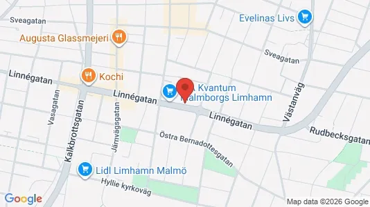 Lägenheter att hyra i Limhamn/Bunkeflo - kort over placeringen