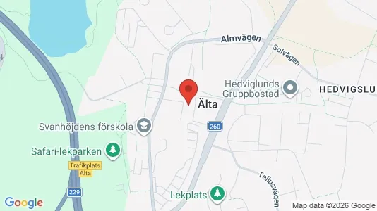 Lägenheter att hyra i Nacka - kort over placeringen