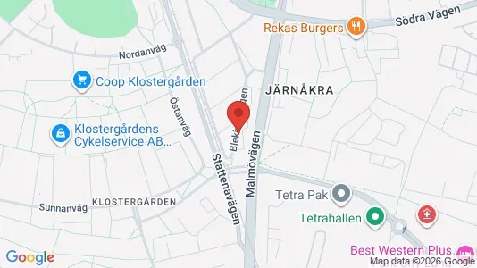 Lägenheter att hyra i Lund - kort over placeringen