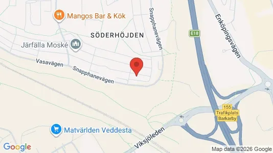 Lägenheter att hyra i Järfälla - kort over placeringen