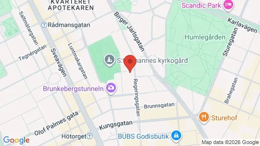 Lägenheter att hyra i Stockholm Innerstad - kort over placeringen