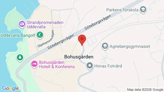 Lägenheter att hyra i Uddevalla - kort over placeringen