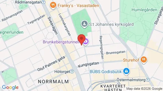 Lägenheter att hyra i Stockholm Innerstad - kort over placeringen