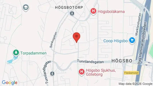 Lägenheter att hyra i Majorna-Linné - kort over placeringen