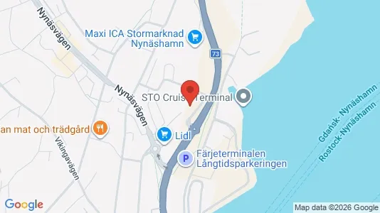 Lägenheter att hyra i Nynäshamn - kort over placeringen