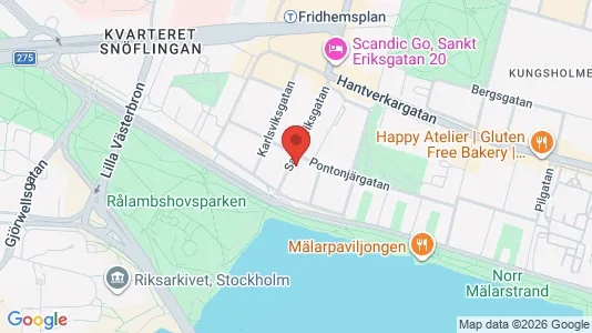 Lägenheter att hyra i Kungsholmen - kort over placeringen