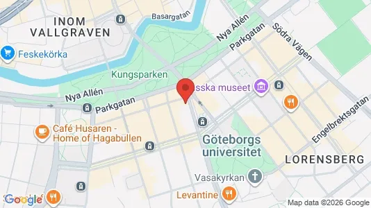 Lägenheter att hyra i Göteborg Centrum - kort over placeringen