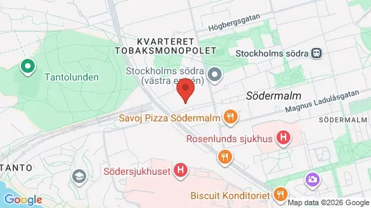 Lägenheter att hyra i Södermalm - kort over placeringen