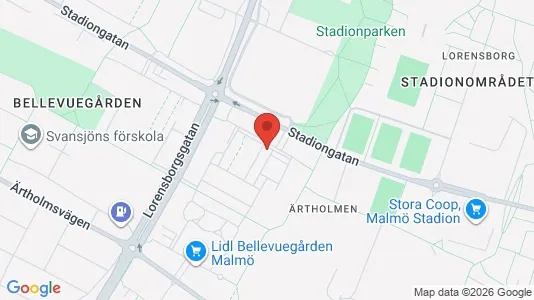 Lägenheter att hyra i Malmö Centrum - kort over placeringen