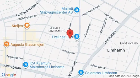 Lägenheter att hyra i Limhamn/Bunkeflo - kort over placeringen